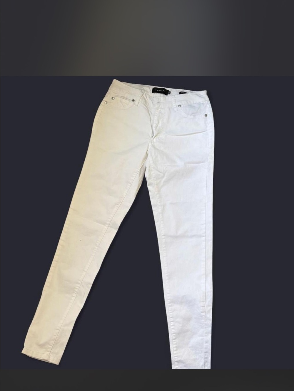 Tahari White Jamie Skinny Jeans